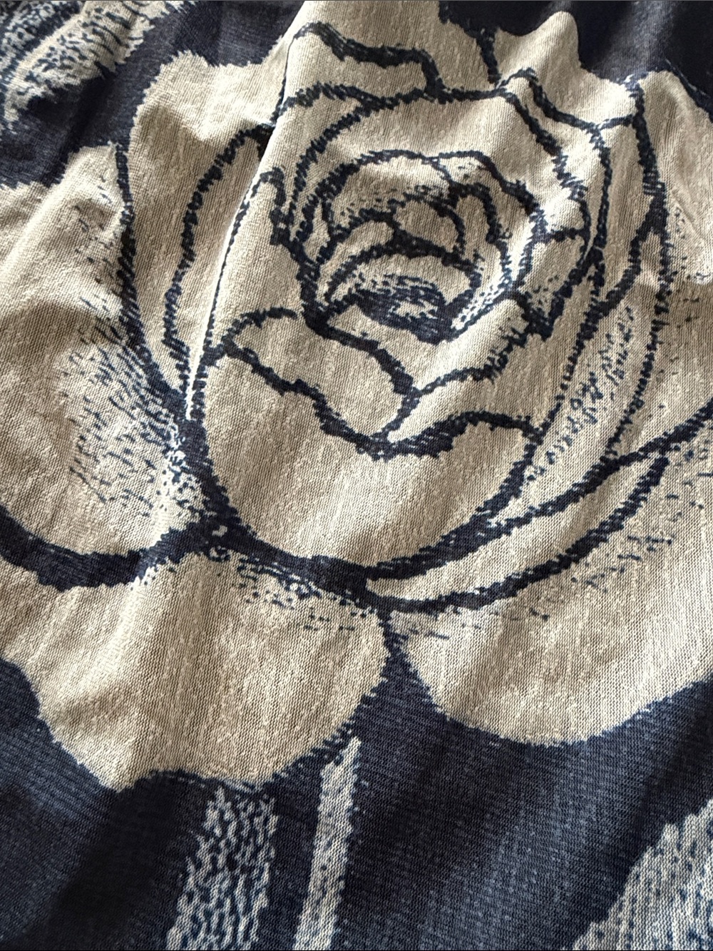 Free People Black and Cream Floral Skirt Set - Picture 3 of 4